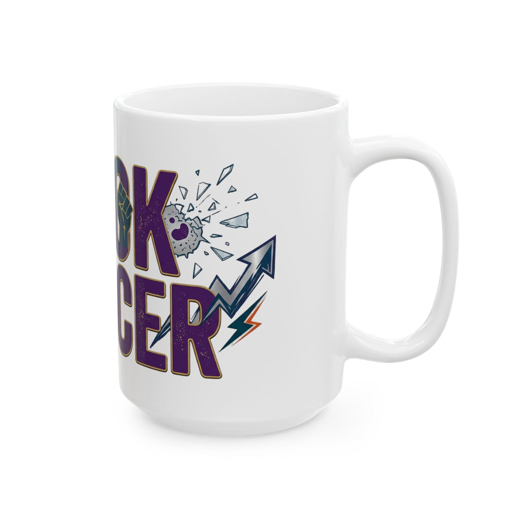 "Fuck Cancer" White Ceramic Mug