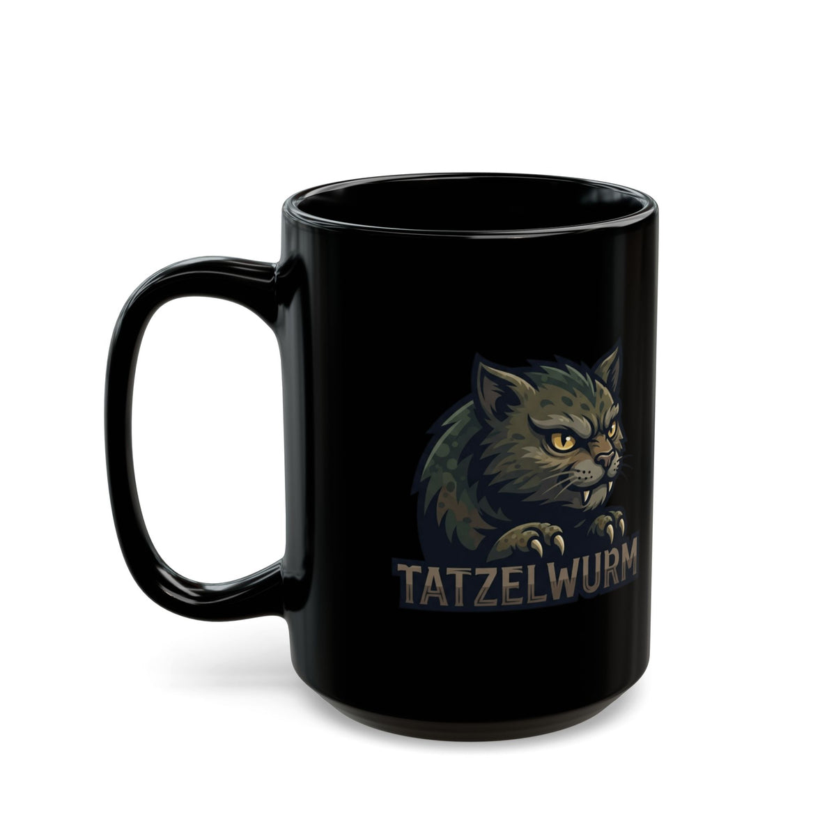 "Tatzelwurm (Alpine Europe)" Black Ceramic Mug — Graphic