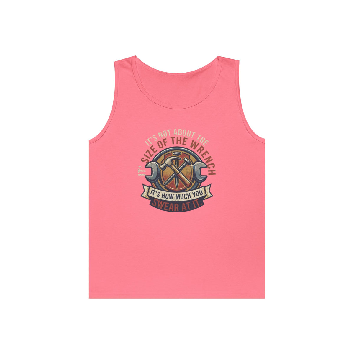 Color: Safety Pink | Size Matters Tank Top
