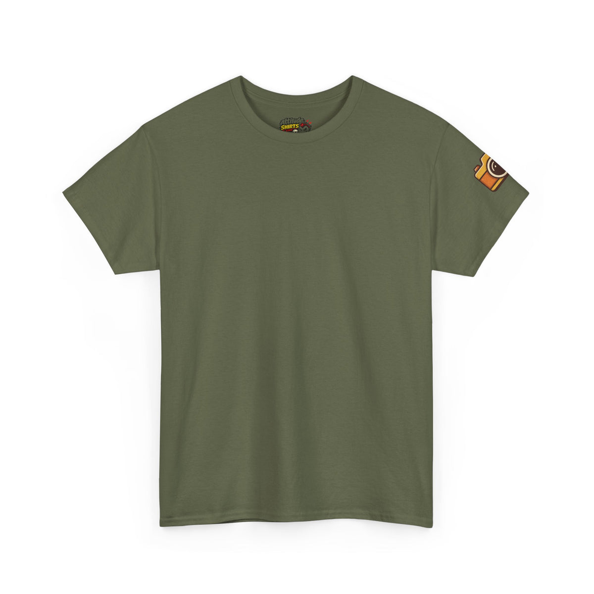 Color: Military Green | Eyes Closed As Usual Premium Graphic Tee