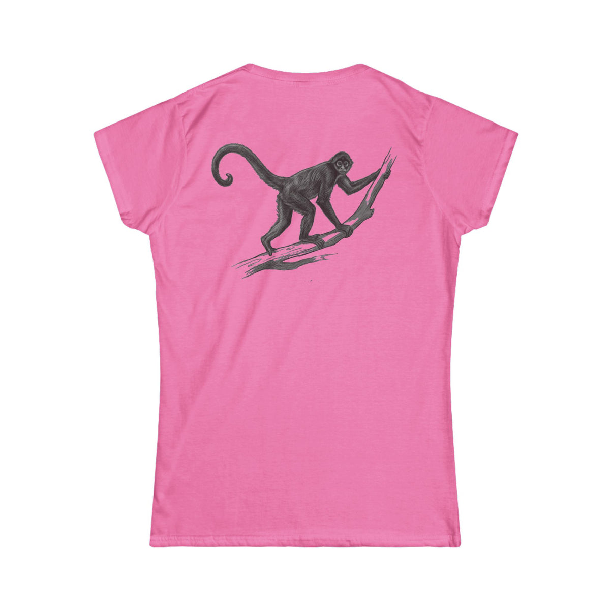 "Pencil Sketch Art Spider Monkey" Women's Tee