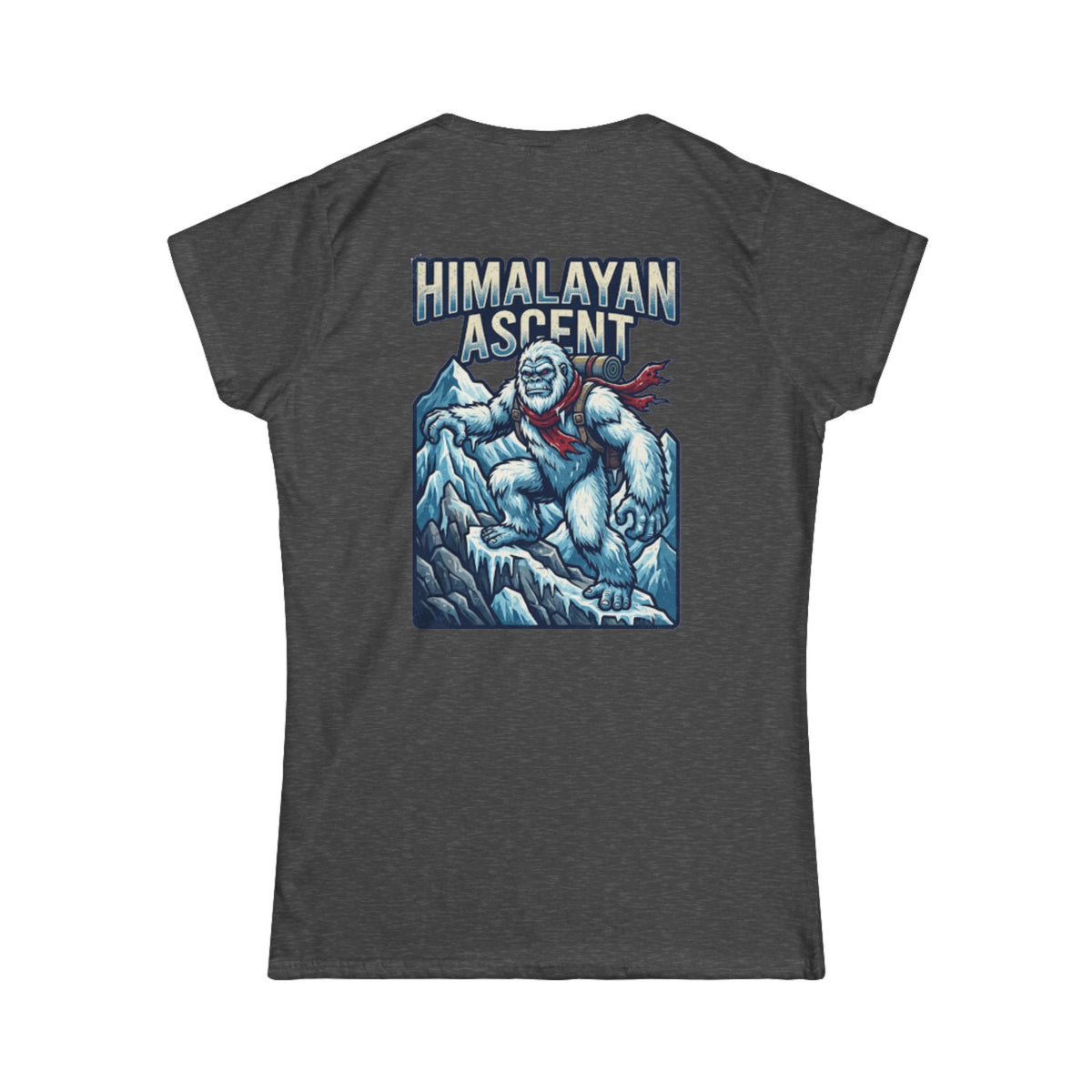 Color: Dark Heather | Yeti-Abominable Snowman (Himalayas) Women's Tee