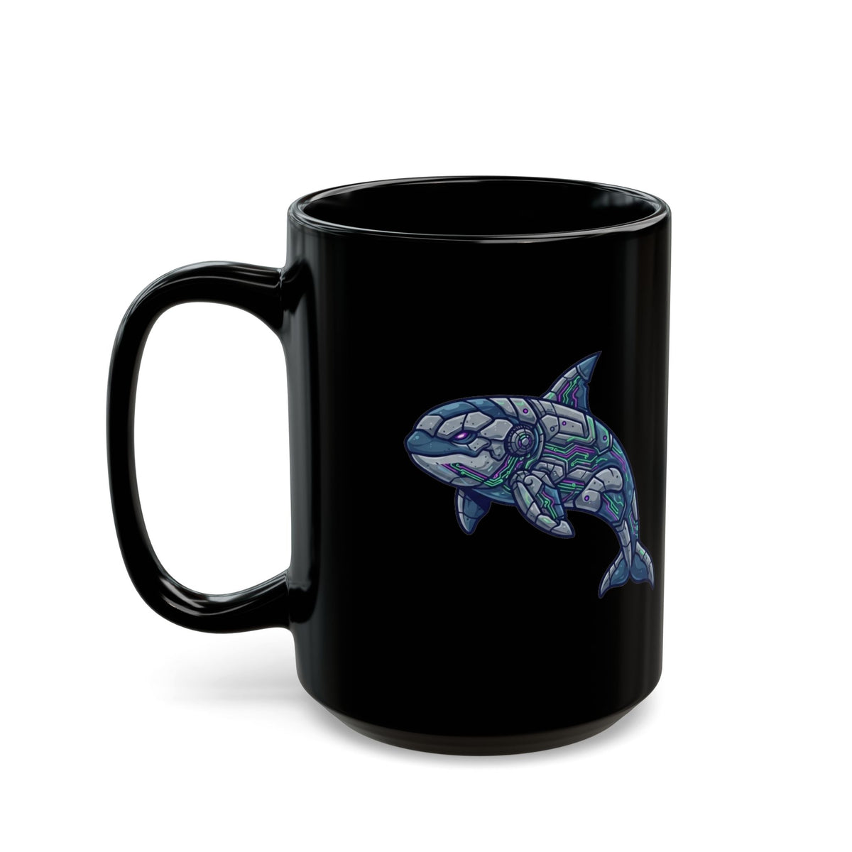 "Killer Whale" Black Ceramic Mug