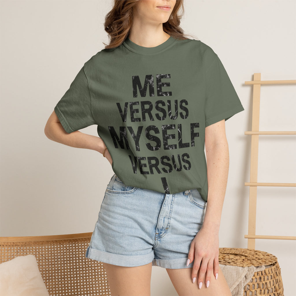 "Me vs Myself vs I" Unisex Garment-Dyed Tee