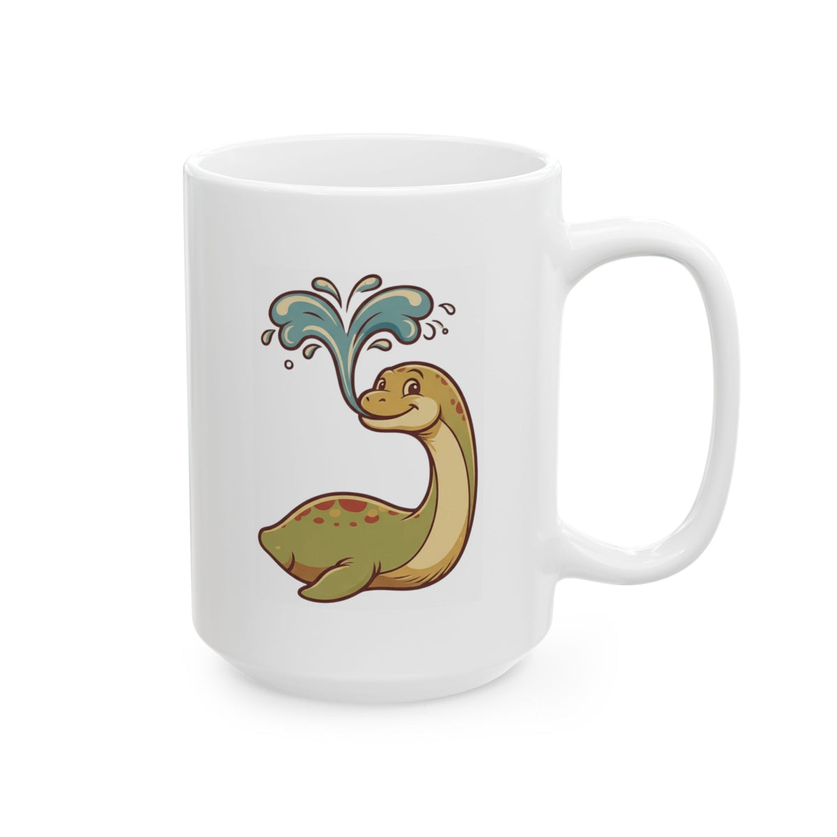 "Champ (Lake Champlain)" White Ceramic Mug — Graphic