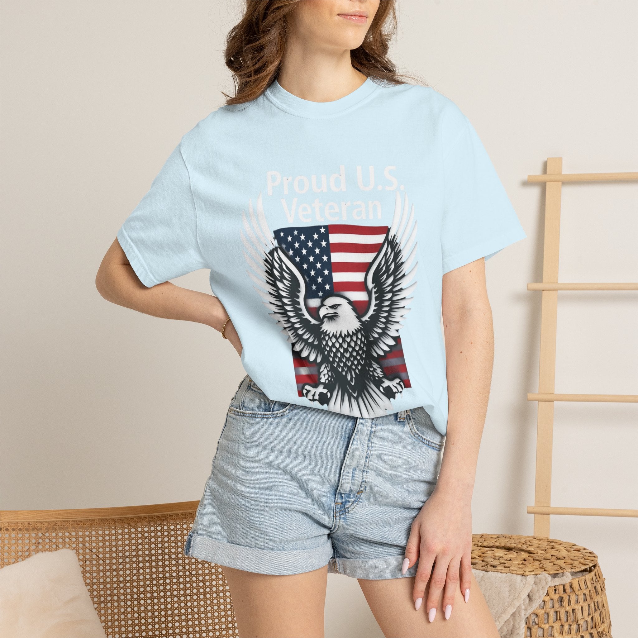 "Proud Veteran" Unisex Garment-Dyed T-shirt