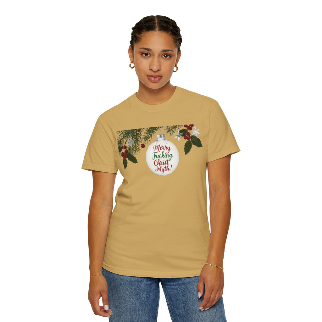 "MF Christ Myth" Unisex Garment-Dyed T-shirt