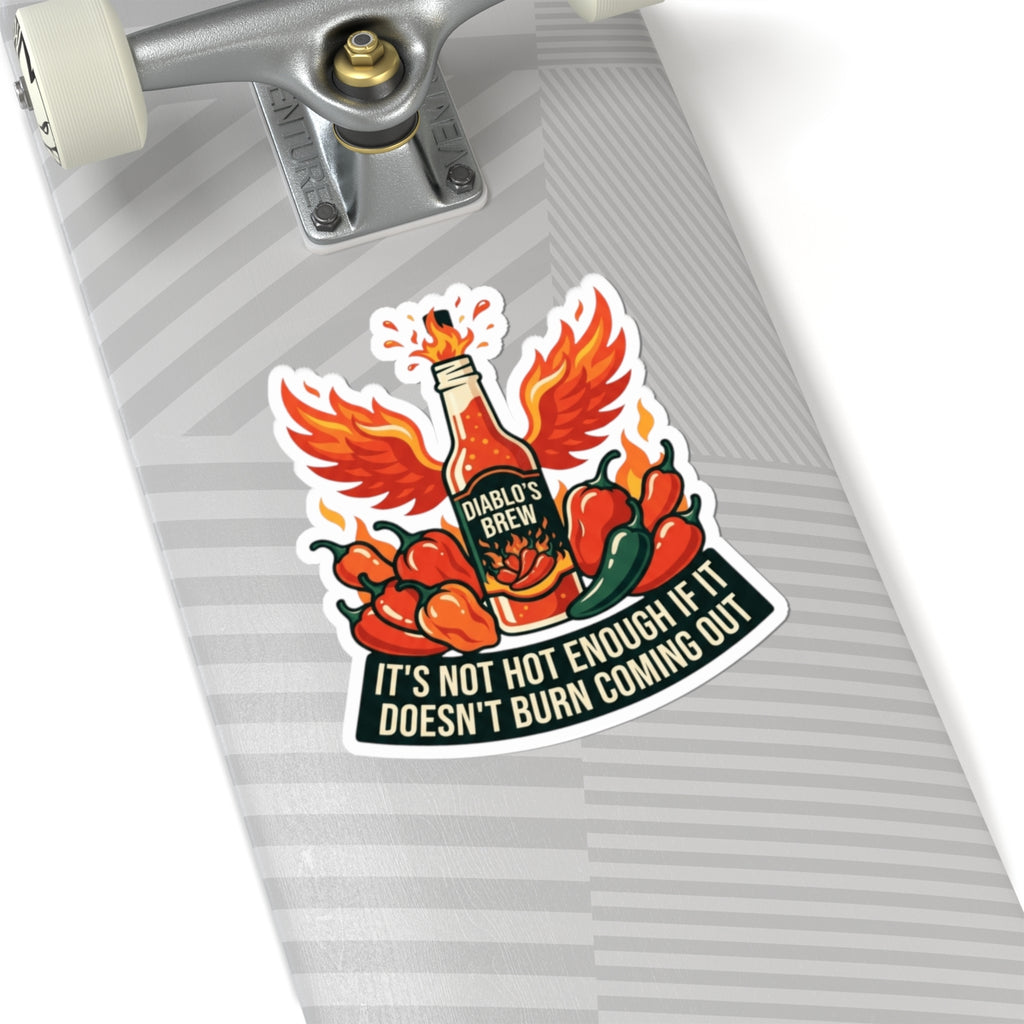 "Burns Coming Out" Sticker — Main