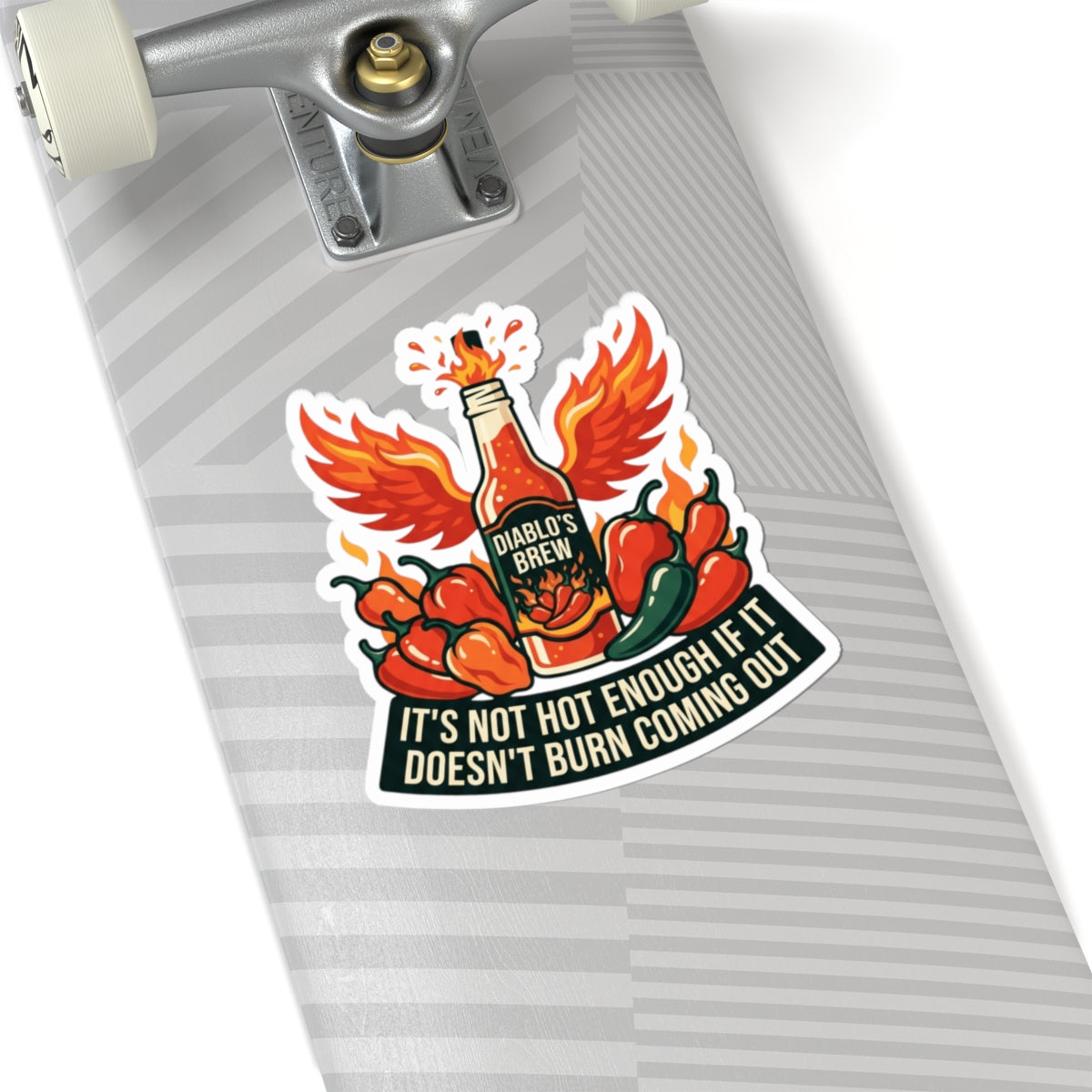 "Burns Coming Out" Sticker — Main