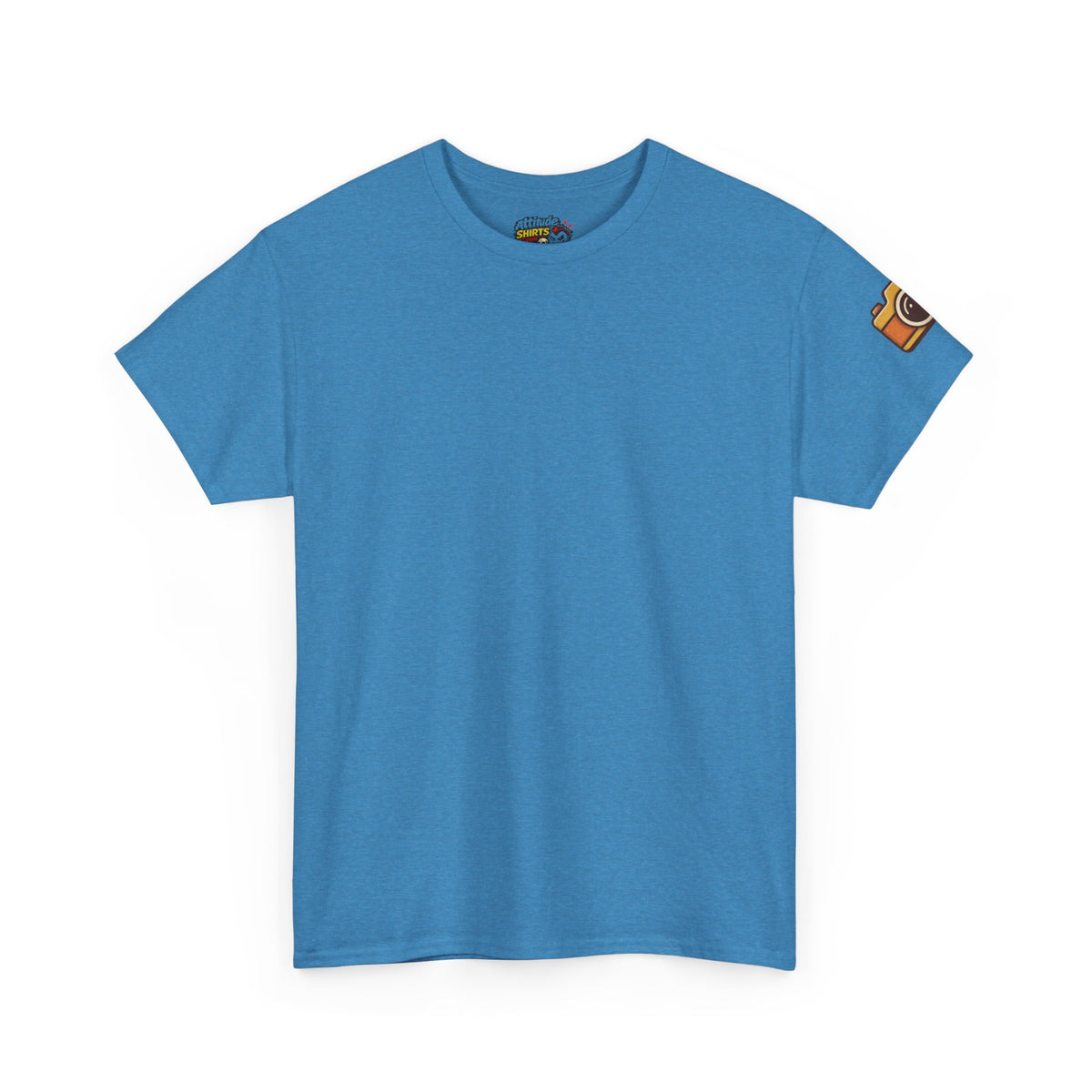 Color: Heather Sapphire | Eyes Closed As Usual Premium Graphic Tee