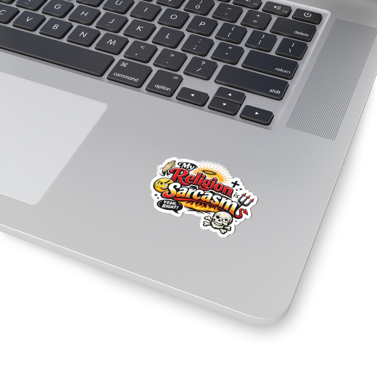 "Religion Sarcasm" Sticker — Main