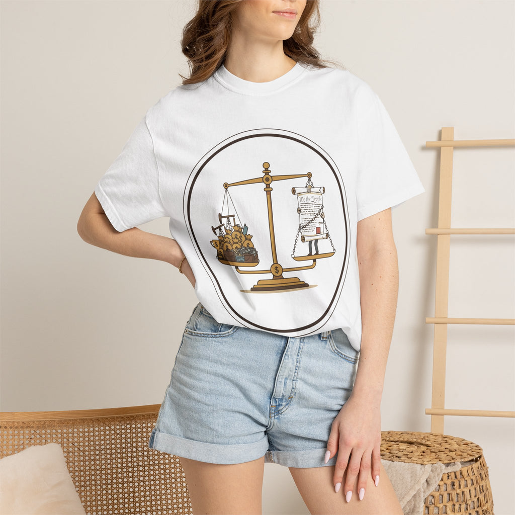"The Economic Balance" Unisex Garment-Dyed T-shirt