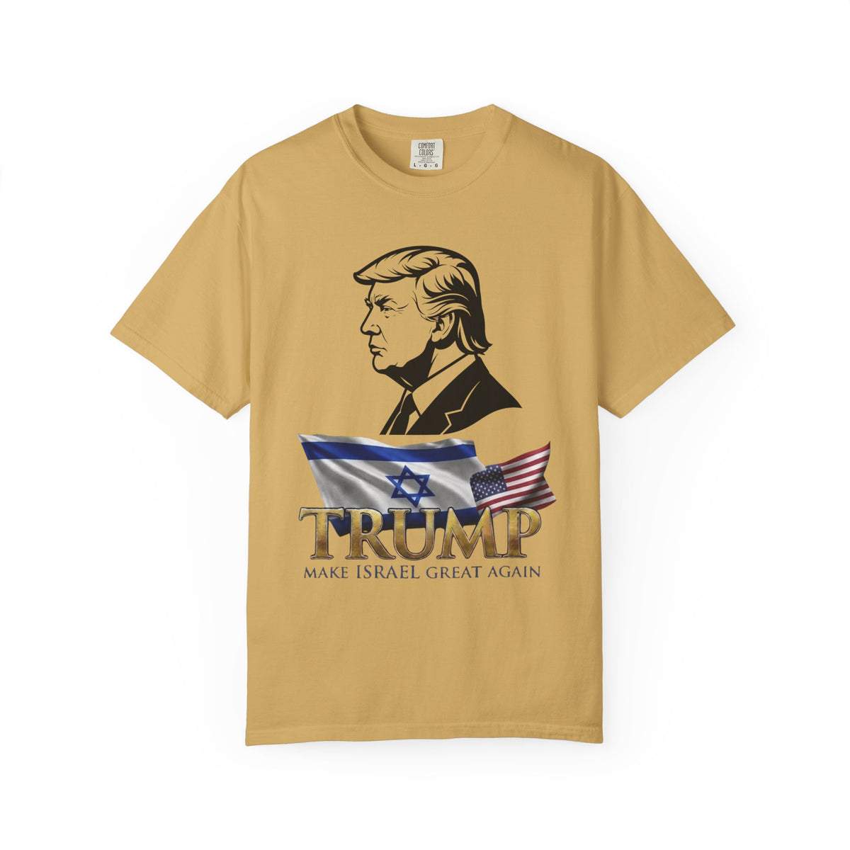 Color: Mustard | Make Israel Great Again Unisex Garment-Dyed Tee