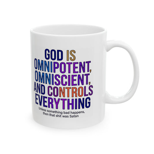"God Controls Everything" White Ceramic Mug