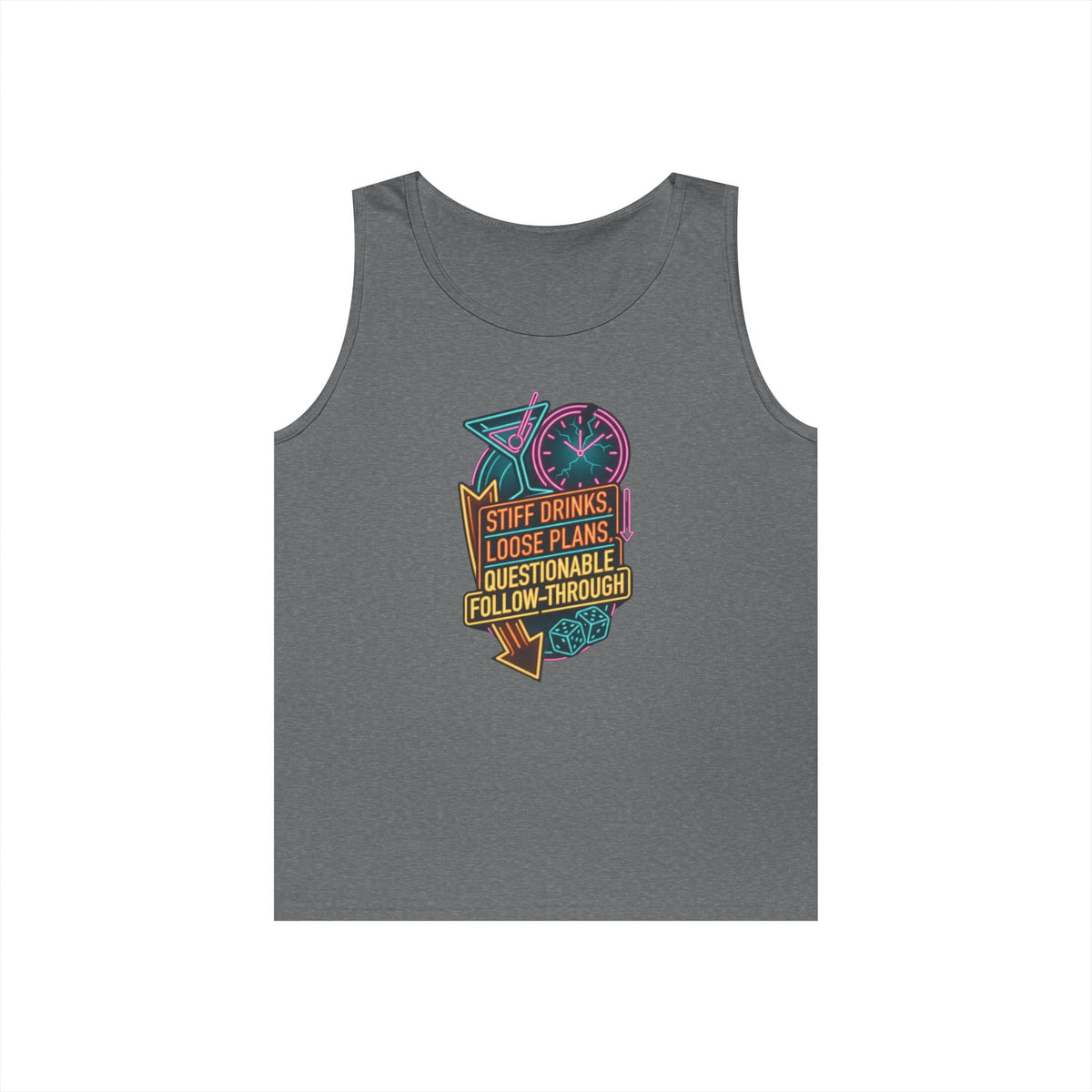"Stiff Drinks Loose Plans" Tank Top