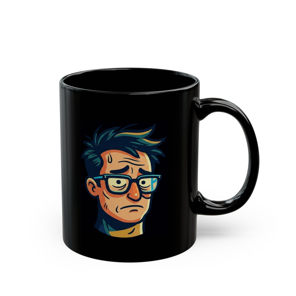 "Responsible Adult Costume" Black Ceramic Mug — Graphic