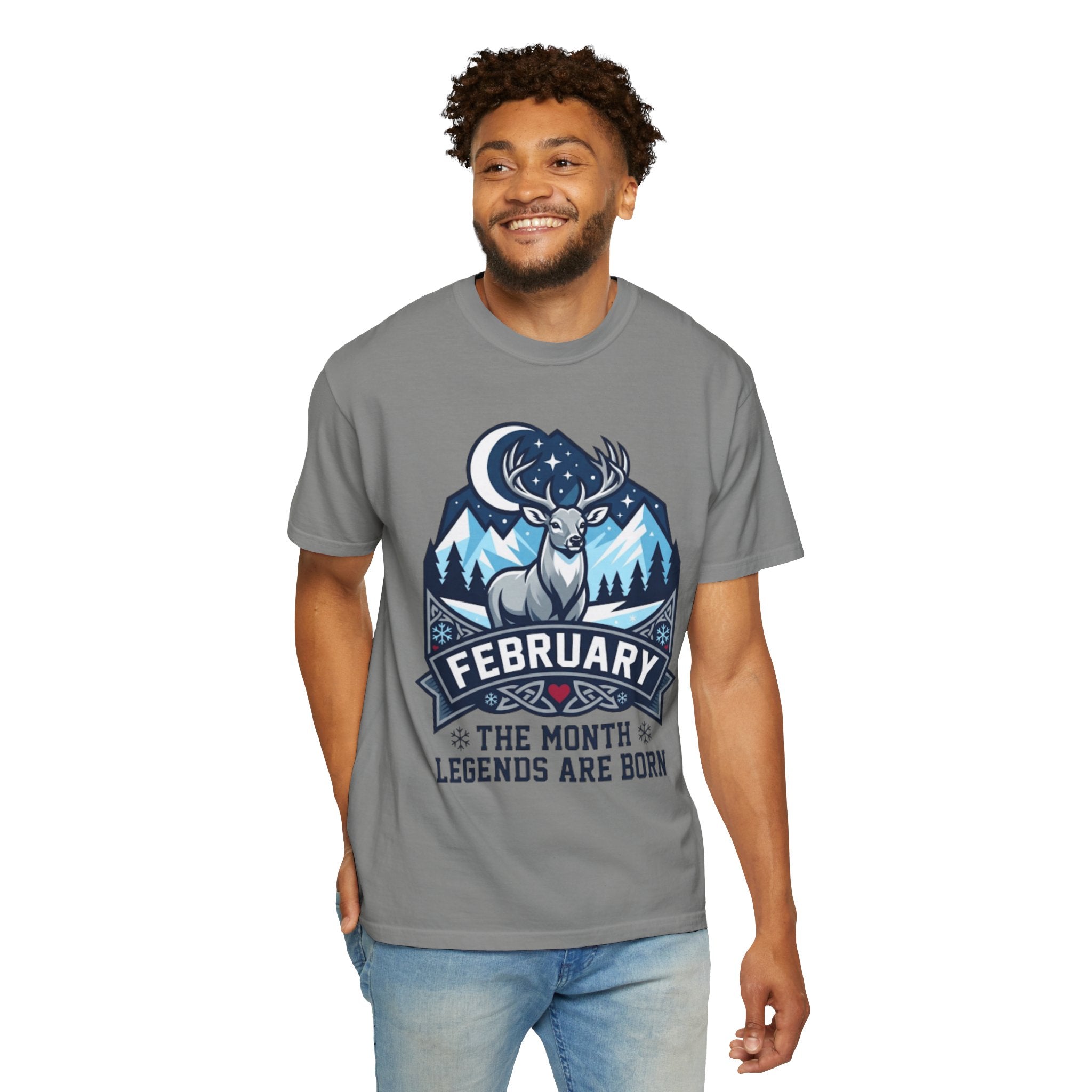 "February Legend" Unisex Garment-Dyed Tee