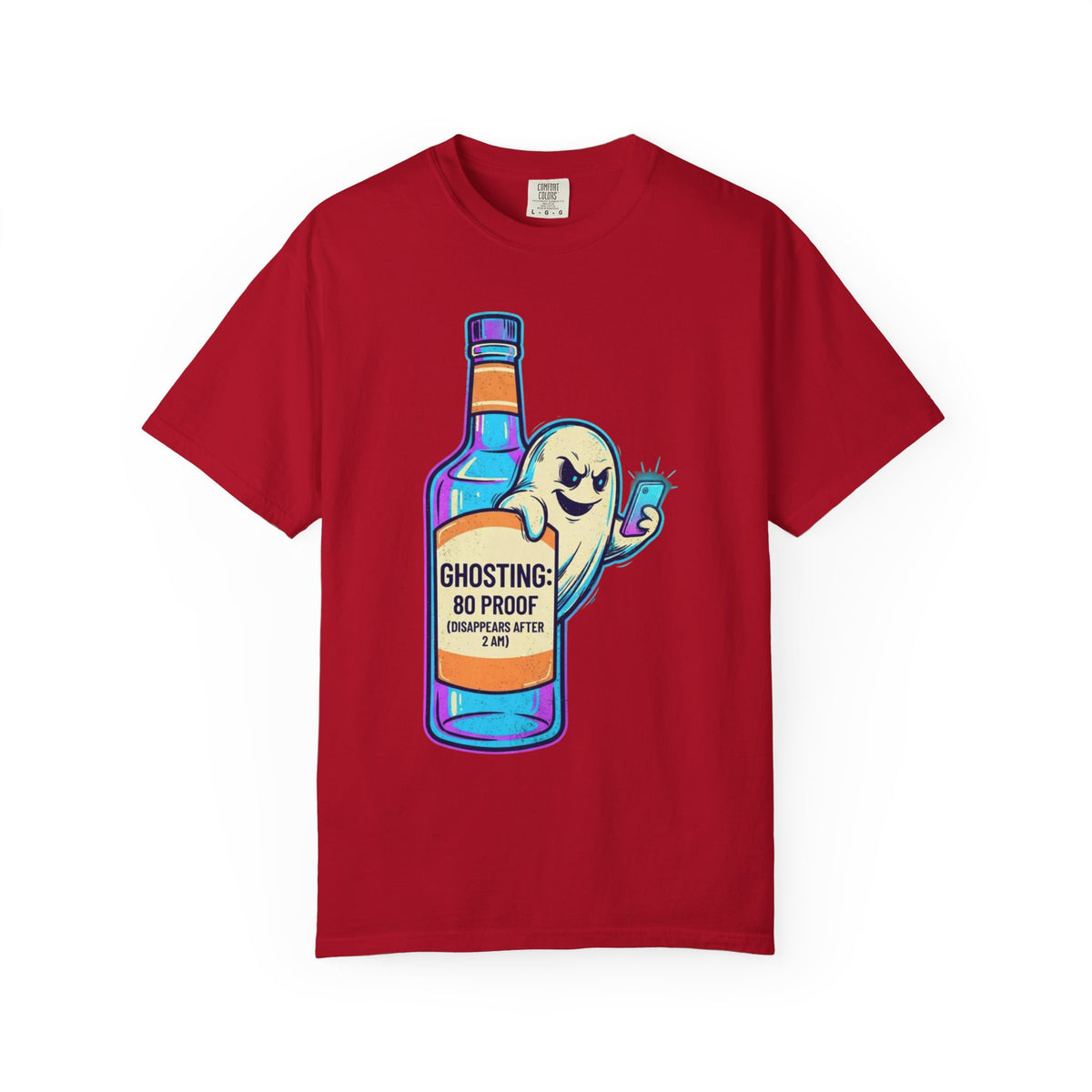 Color: Red | Ghosting Unisex Garment-Dyed Tee