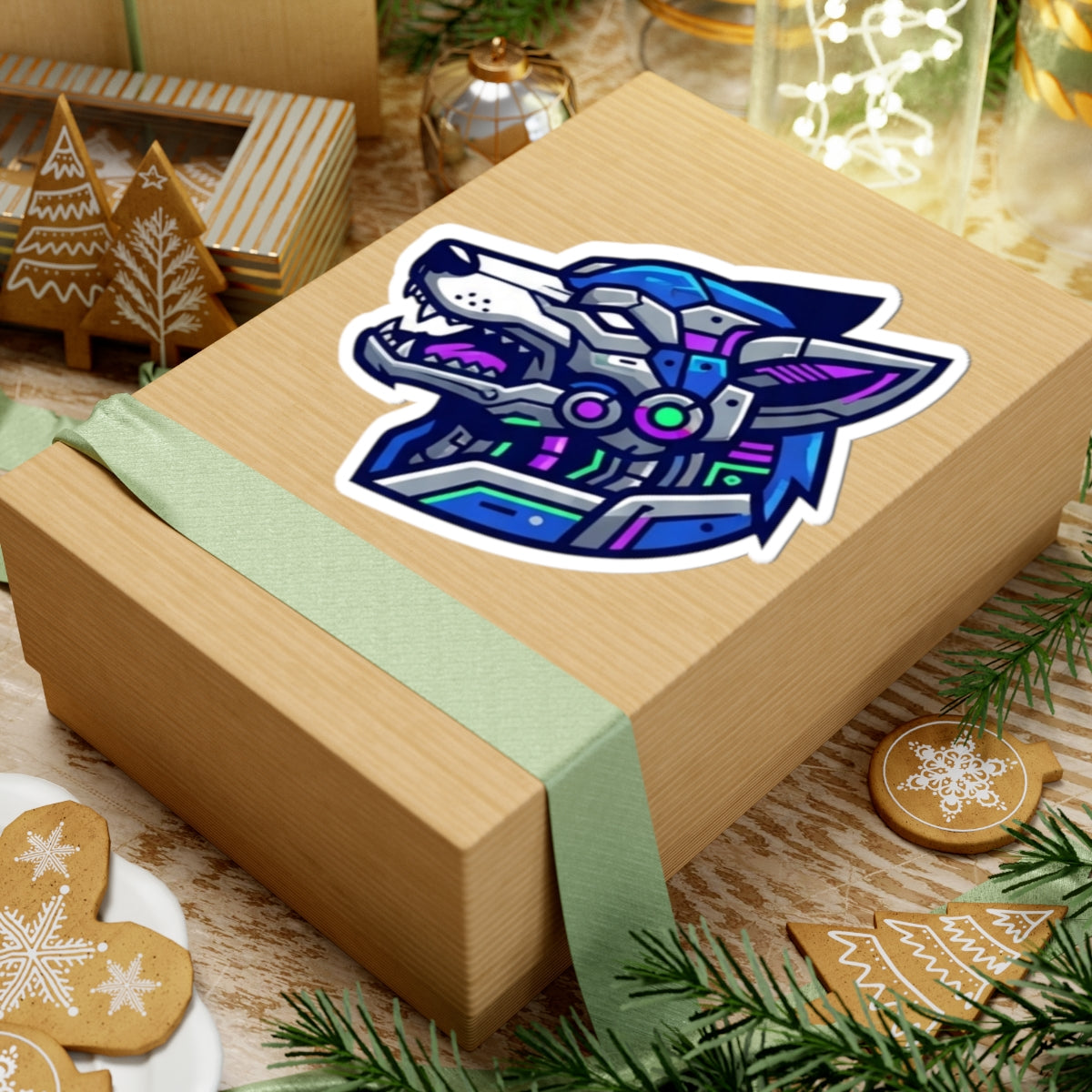 "Cyber Wolf" Sticker