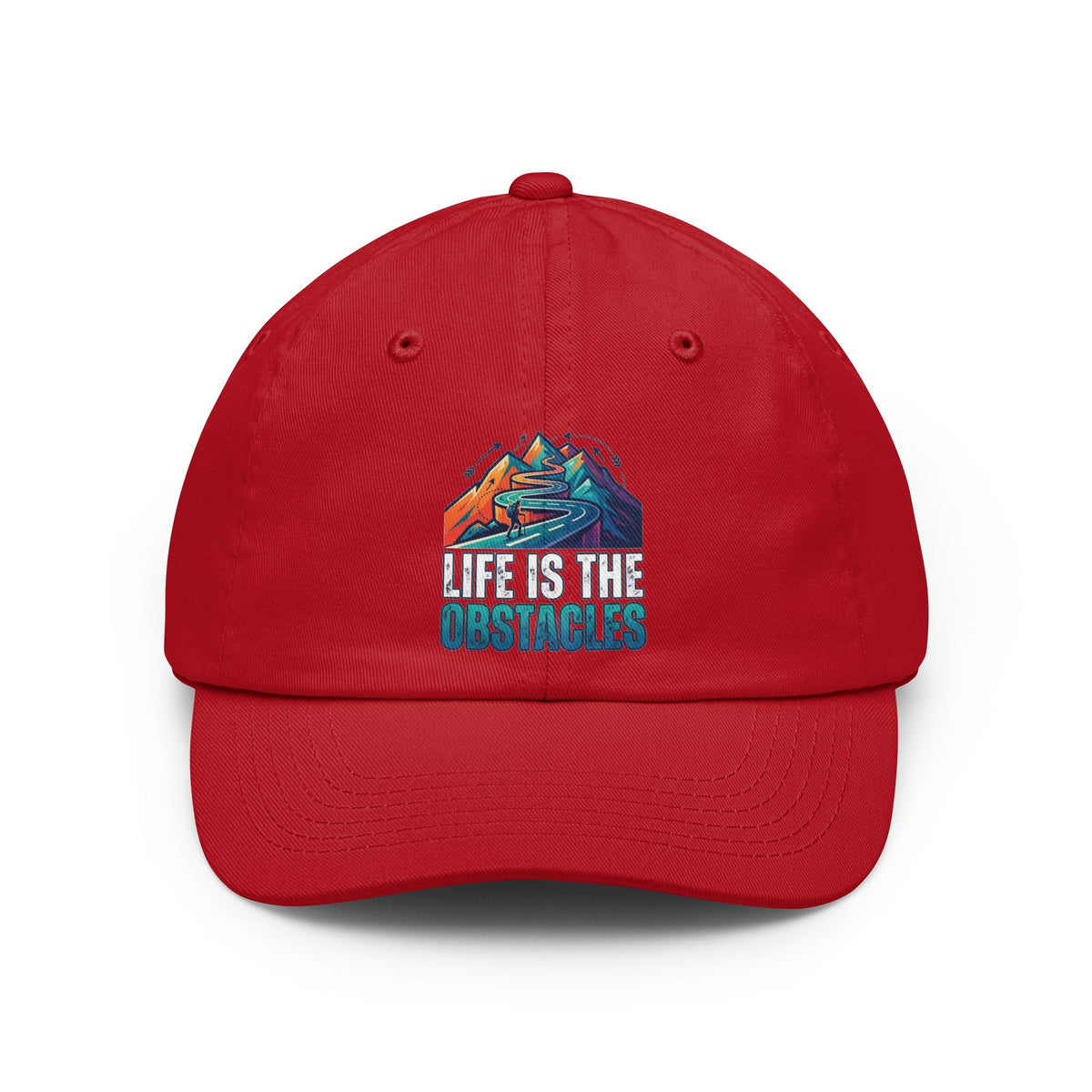 Color: Red | Life Is The Obstacles Dad Hat