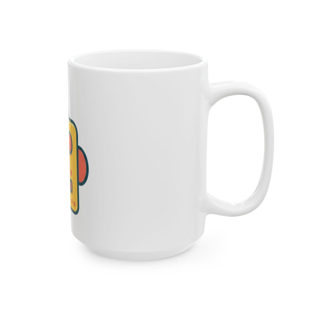 "Toy Robot" White Ceramic Mug — Graphic