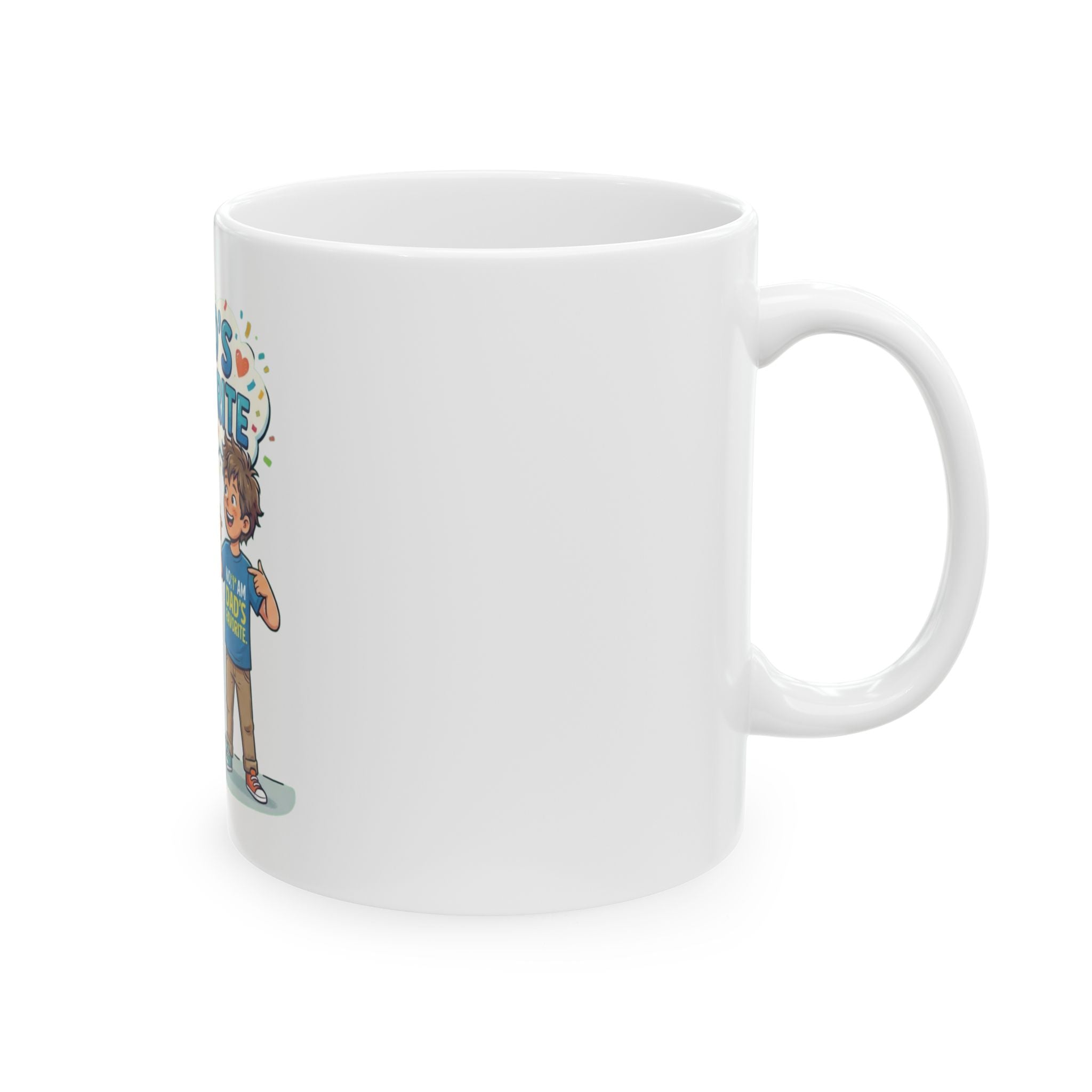 "Dad's Favorite" White Ceramic Mug