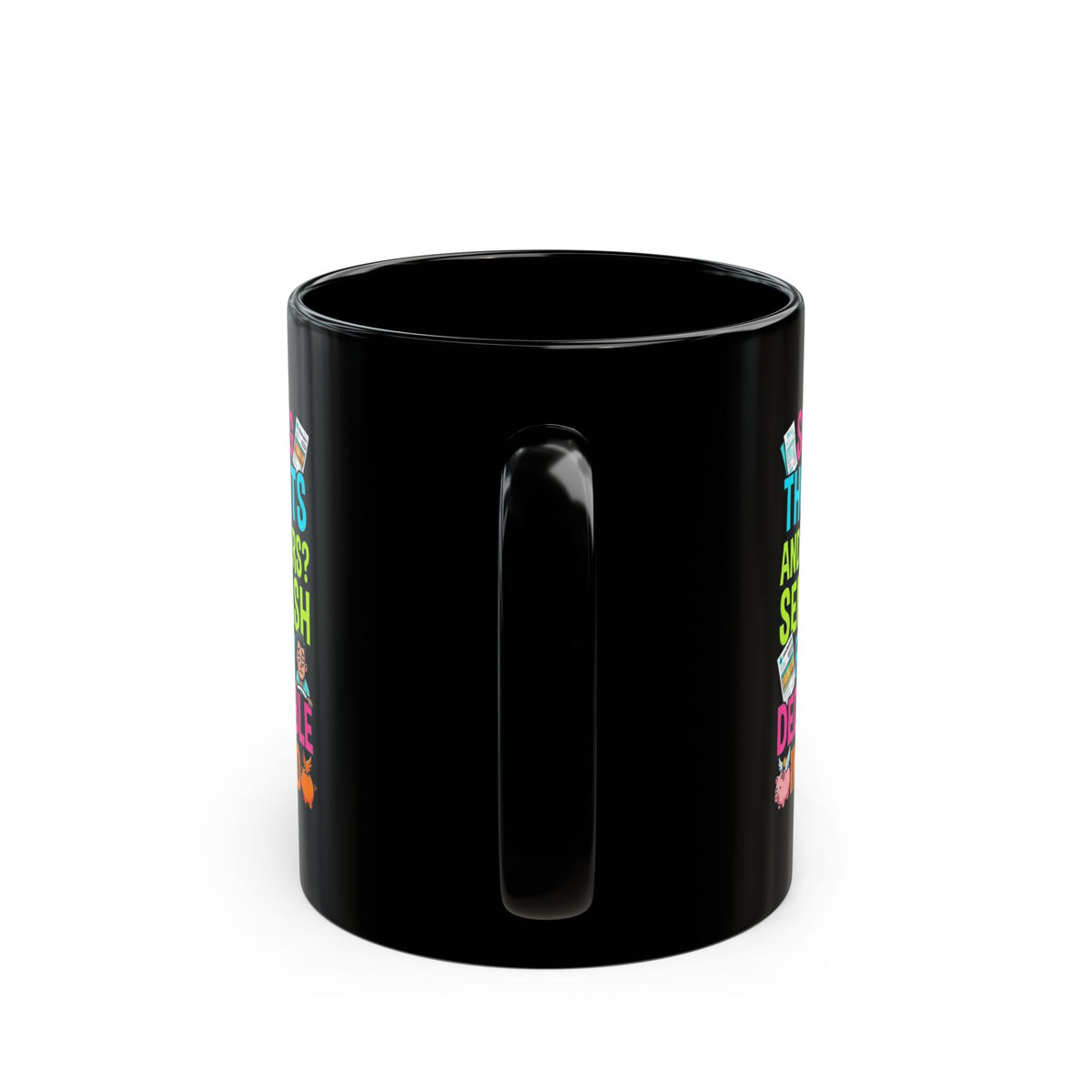 "Cash For My Deductible" Black Ceramic Mug