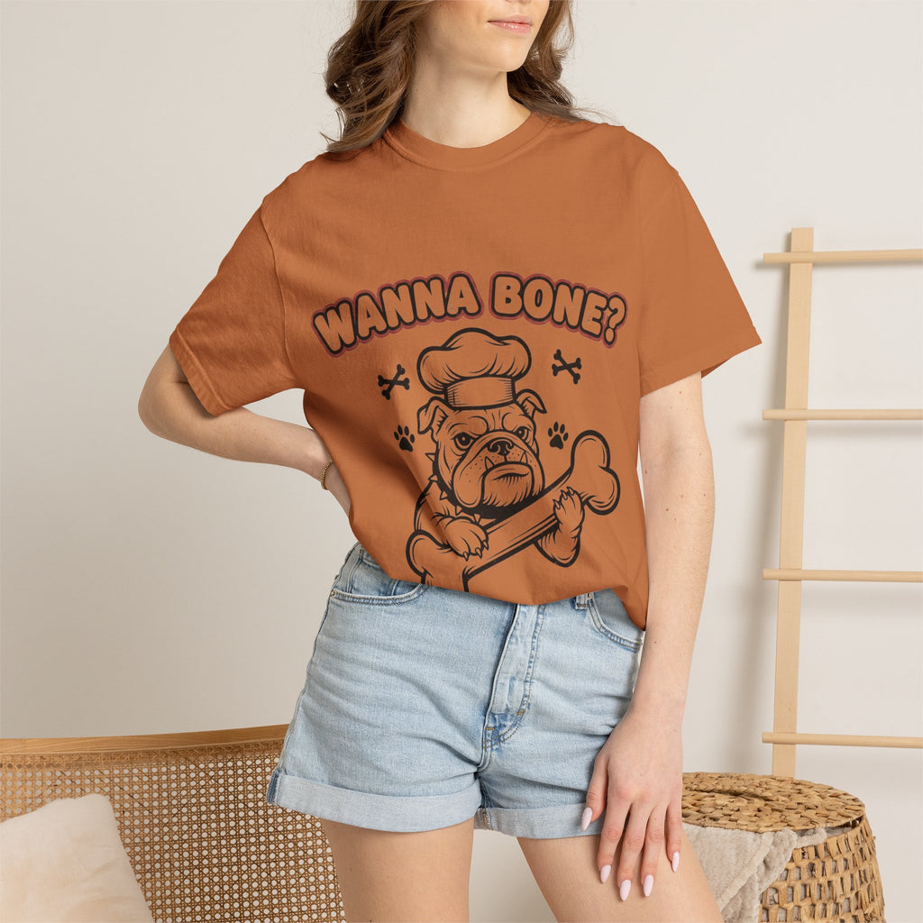 "Wanna Bone?" Unisex Garment-Dyed T-shirt