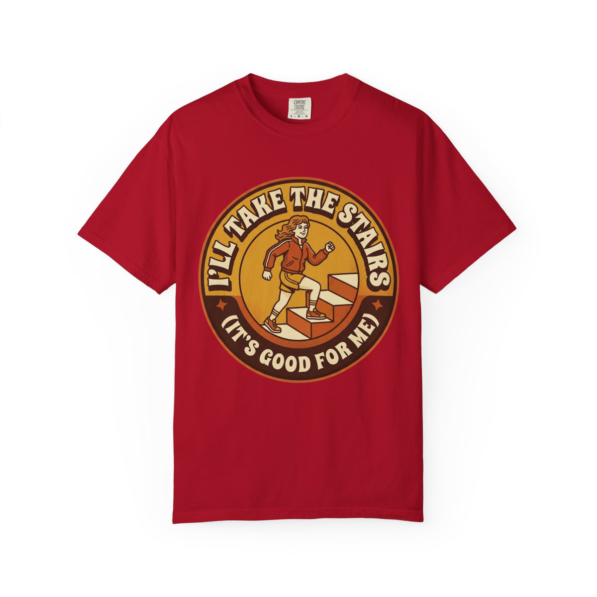 Color: Red | It's Good For Me Unisex Garment-Dyed Tee