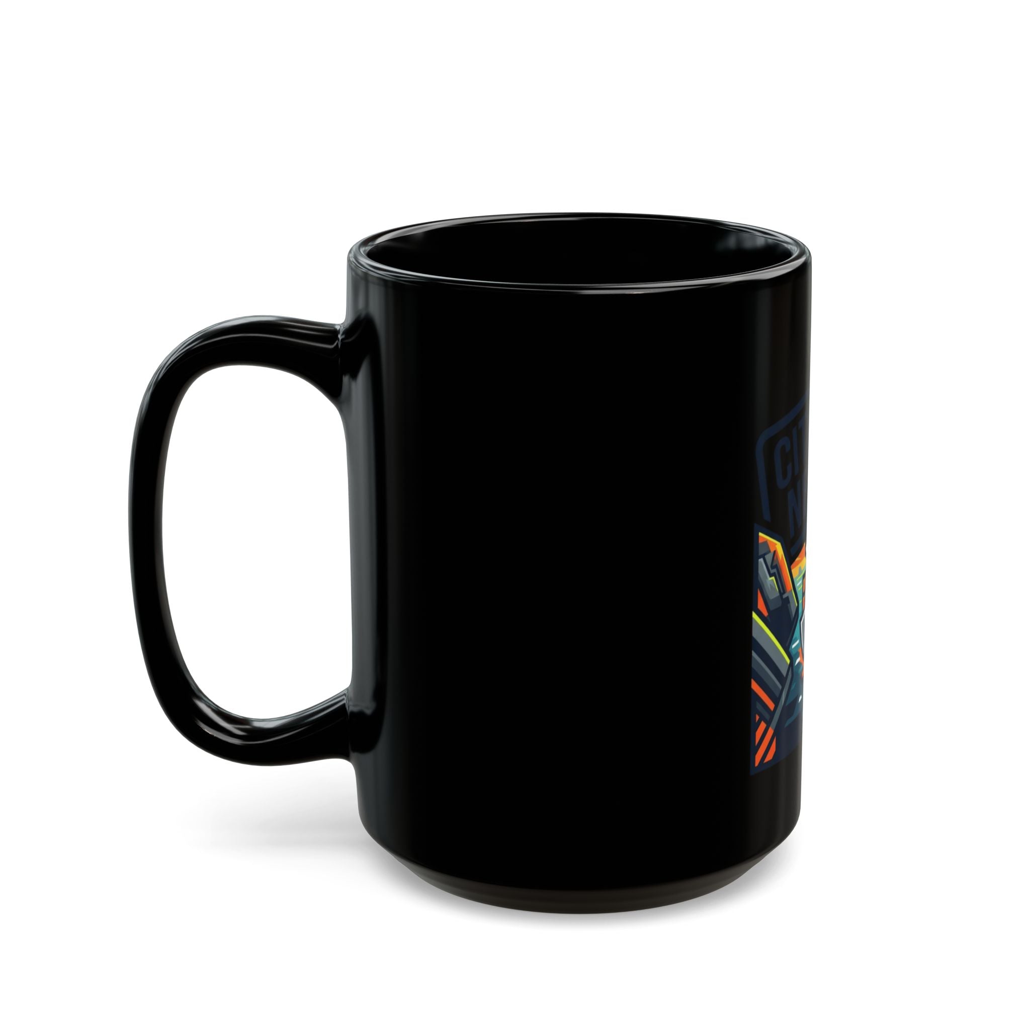 "Straight Of Hormuz is Open" Black Ceramic Mug — Graphic