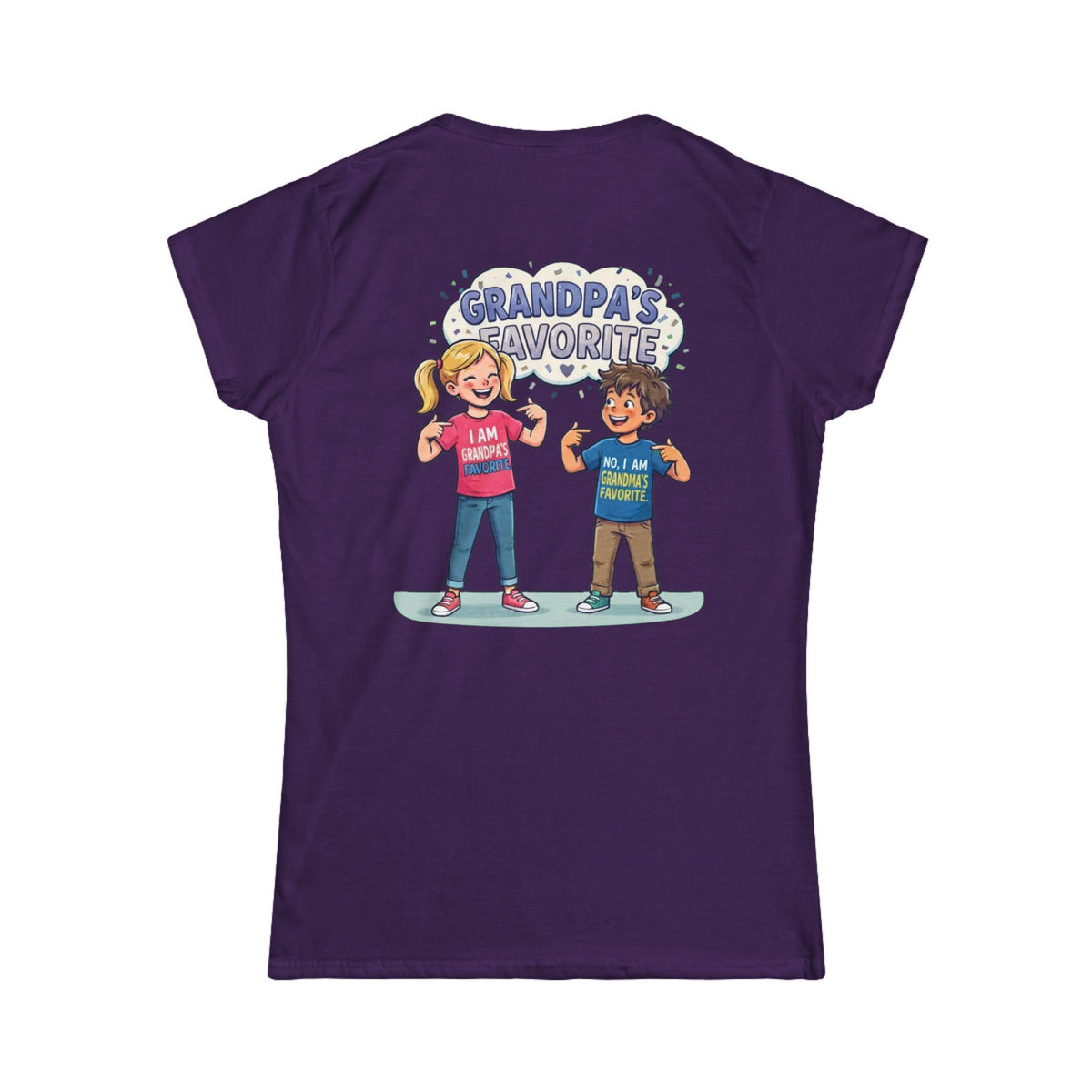 Color: Purple | Grandpa's Favorite Women's Tee