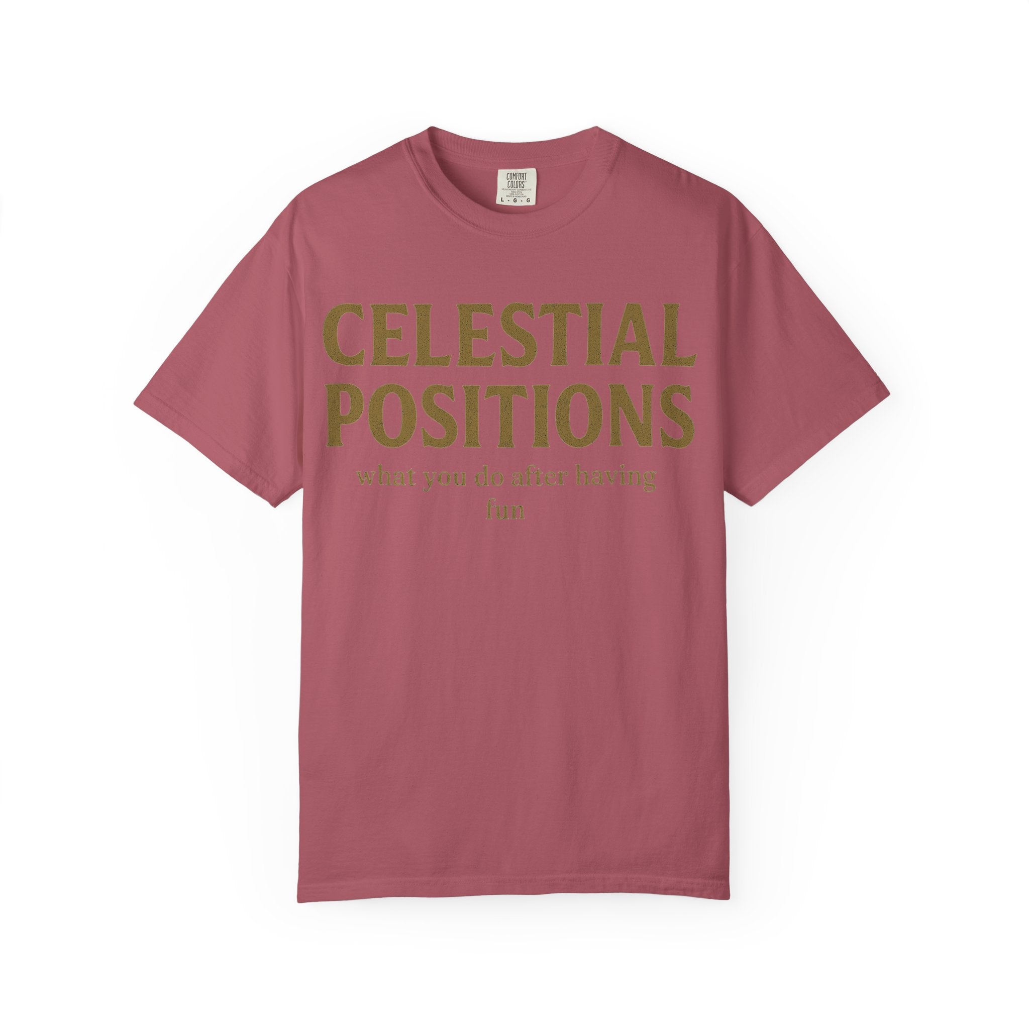 "Celestial Positions" Unisex Garment-Dyed T-shirt