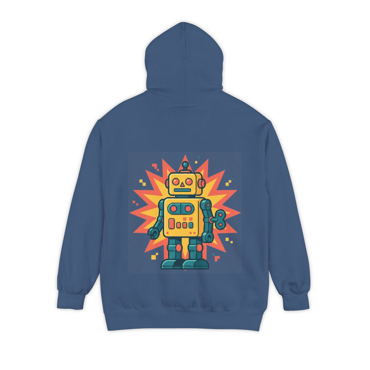 Color: True Navy | Toy Robot Garment-Dyed Hoodie