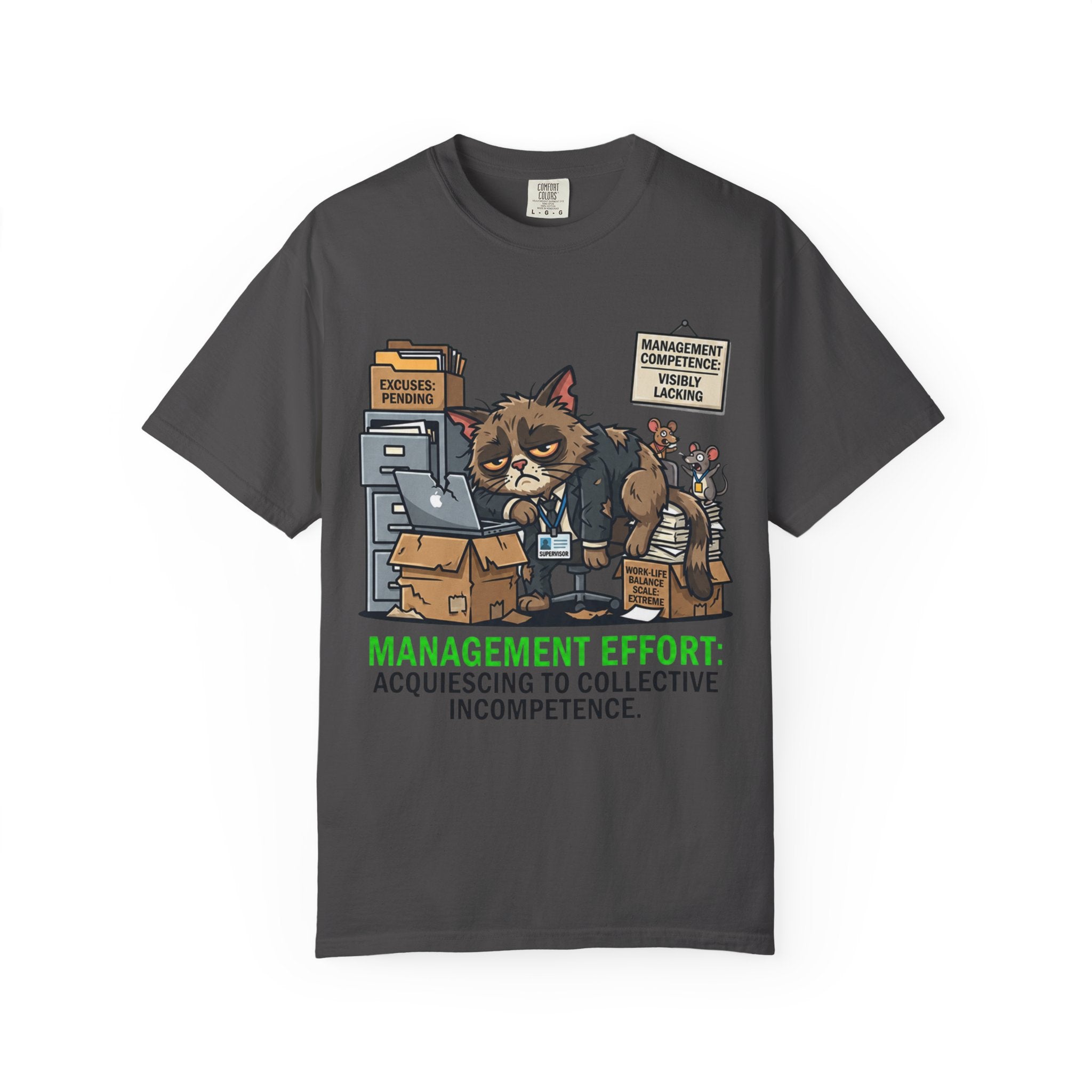 "Acquiescing to Collective Incompetence" Unisex Garment-Dyed Tee