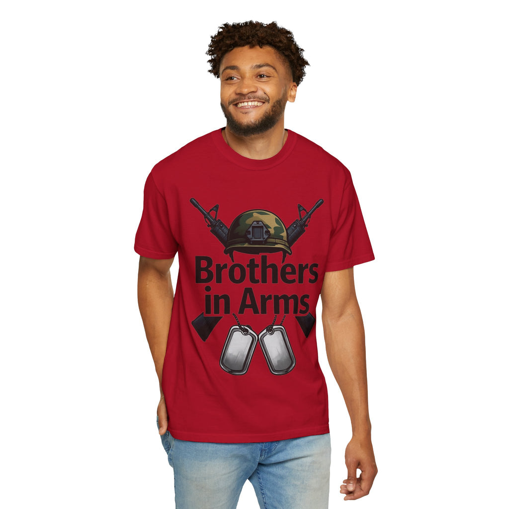 "Brothers in Arms" Unisex Garment-Dyed T-shirt