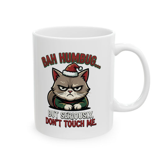 "Bah Humbug" White Ceramic Mug