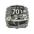 "Made in the 70's" Sticker