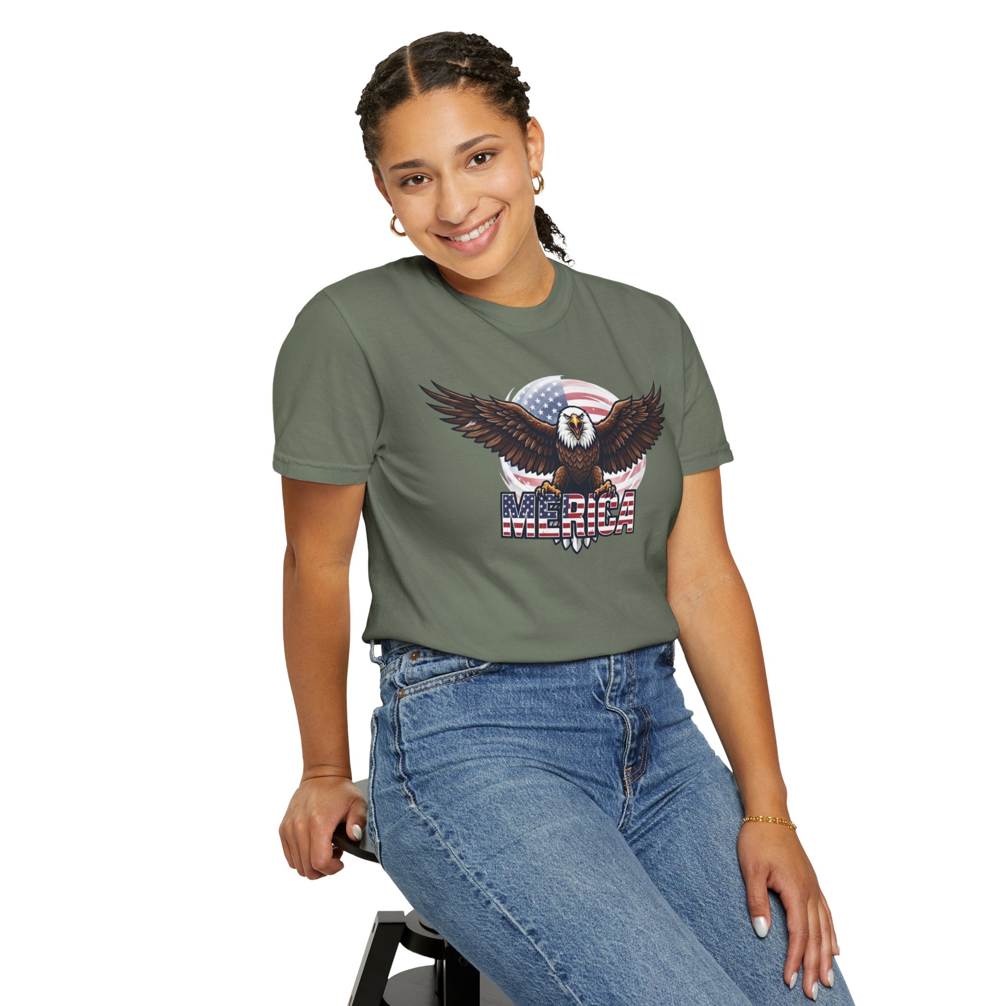 "Merica" Unisex Garment-Dyed Tee