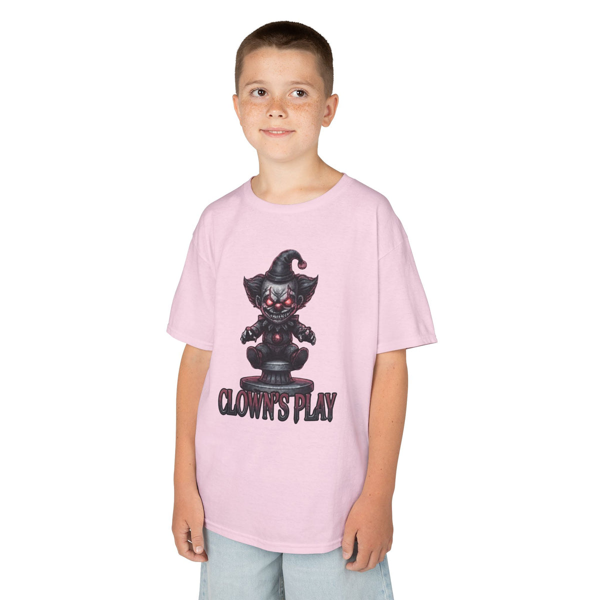 Color: Light Pink | Clown Play Kids Tee