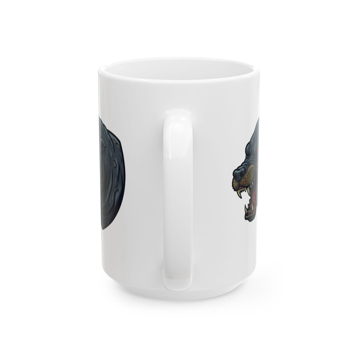 "Bunyip (Australian Aboriginal Mythology)" White Ceramic Mug — Graphic