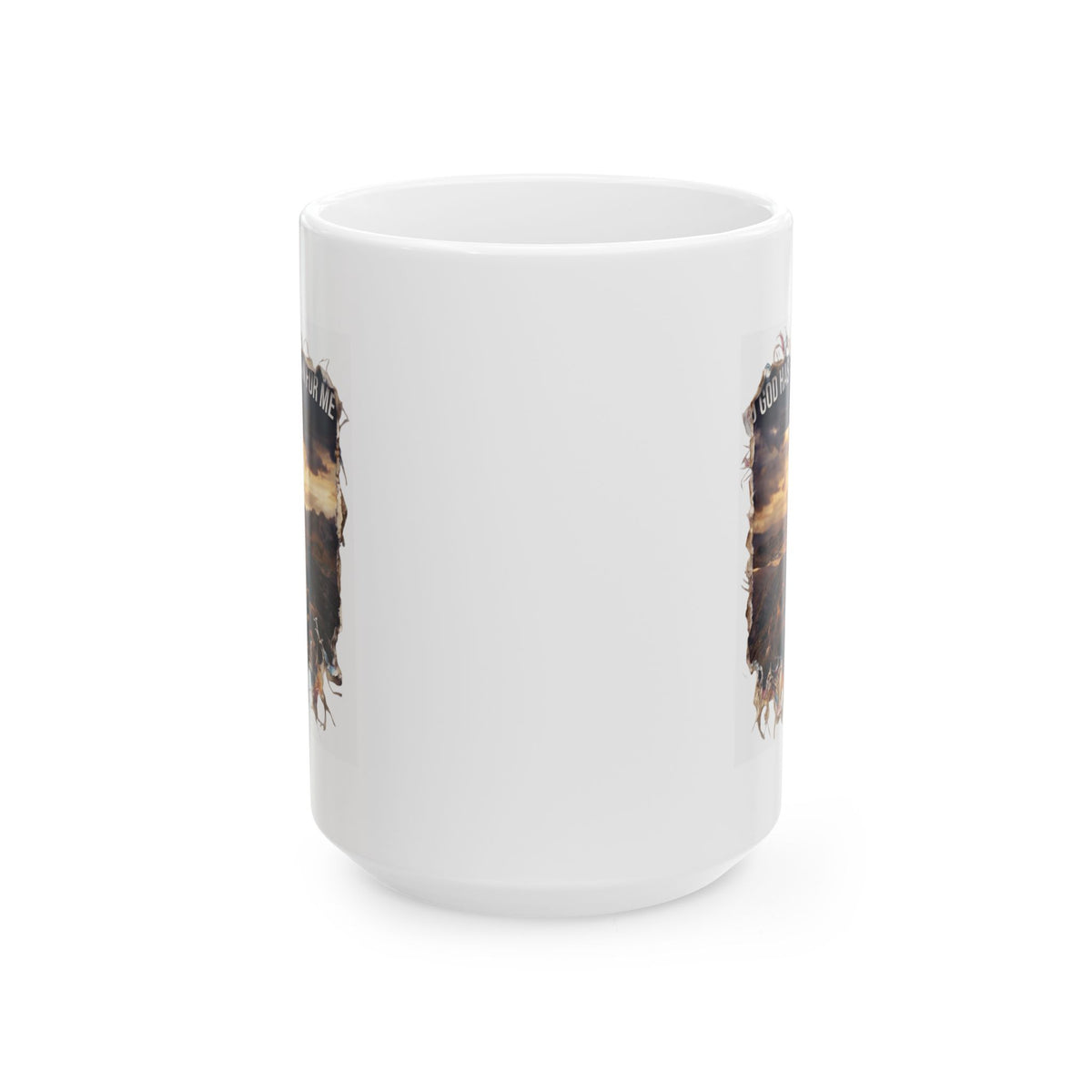 "God Has A Plan For Me" White Ceramic Mug