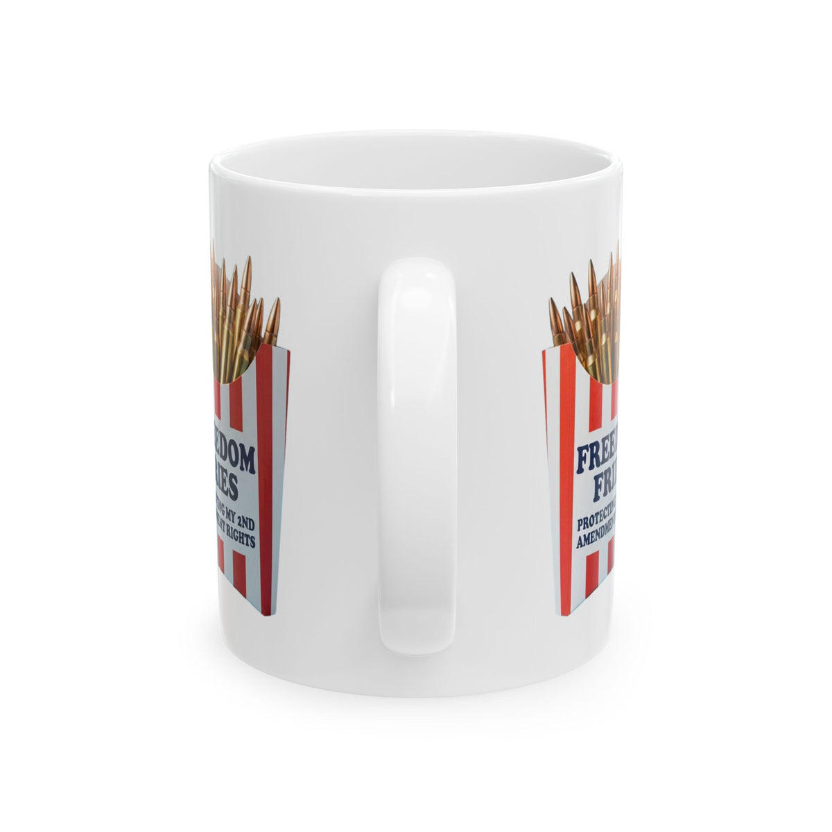 "Freedom Fries" White Ceramic Mug — Graphic