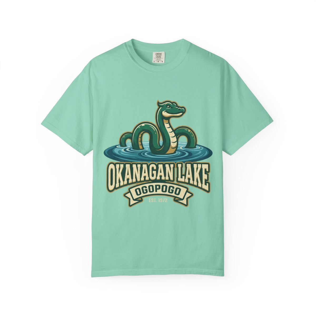 Color: Island Reef | Ogopogo (Canada) Unisex Garment-Dyed Tee