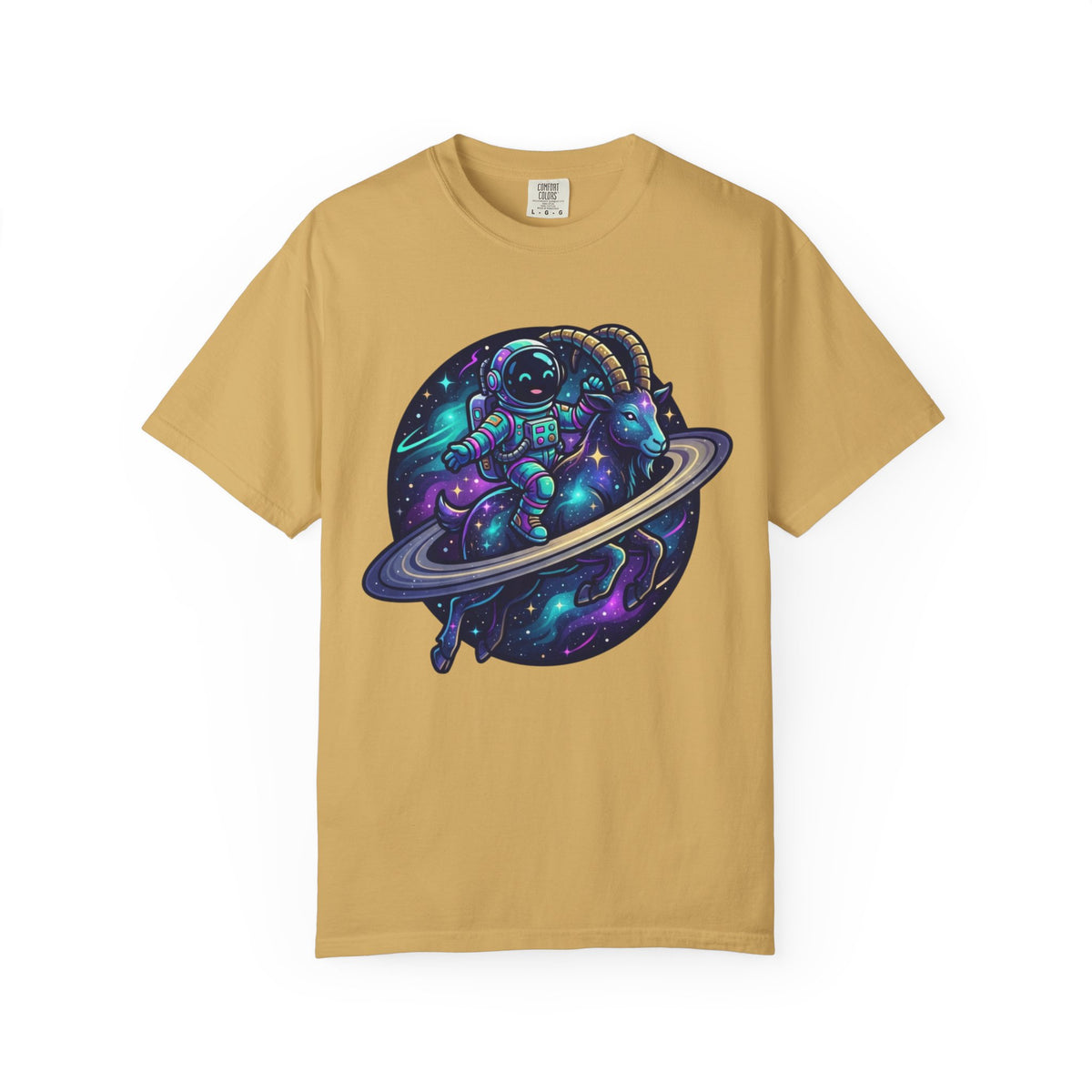 "Space Explorer Capricorn" Unisex Garment-Dyed Tee