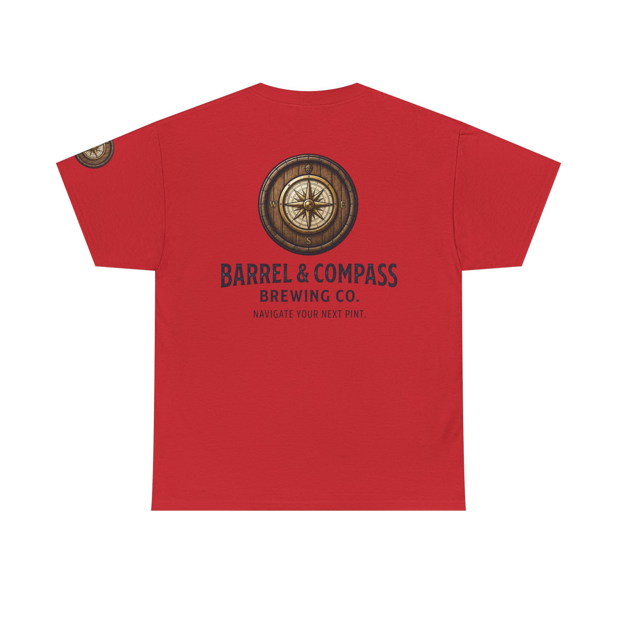 Color: Red | Barrel & Compass Brewing Premium Graphic Tee