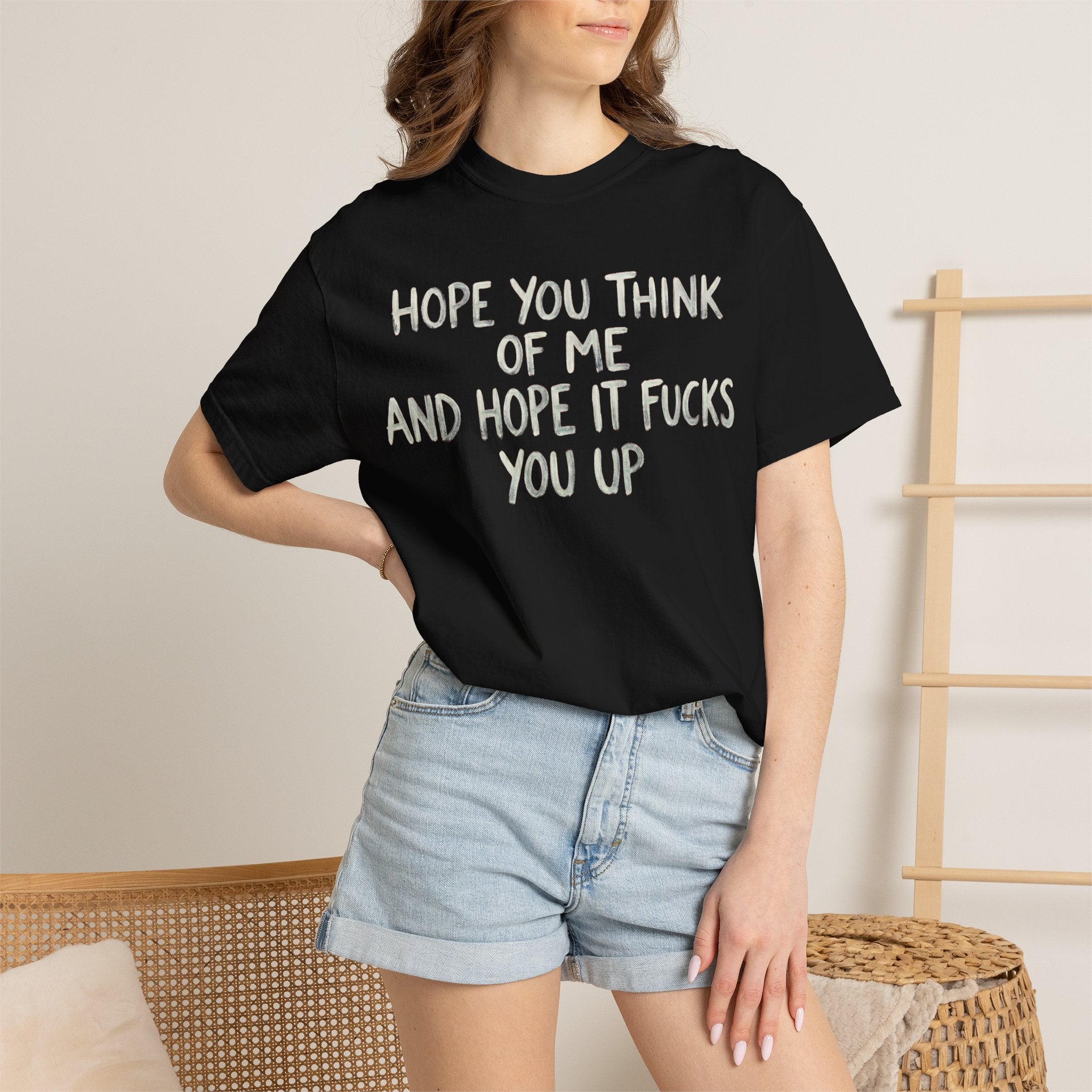 "Hope You Think Of Me" Unisex Garment-Dyed Tee