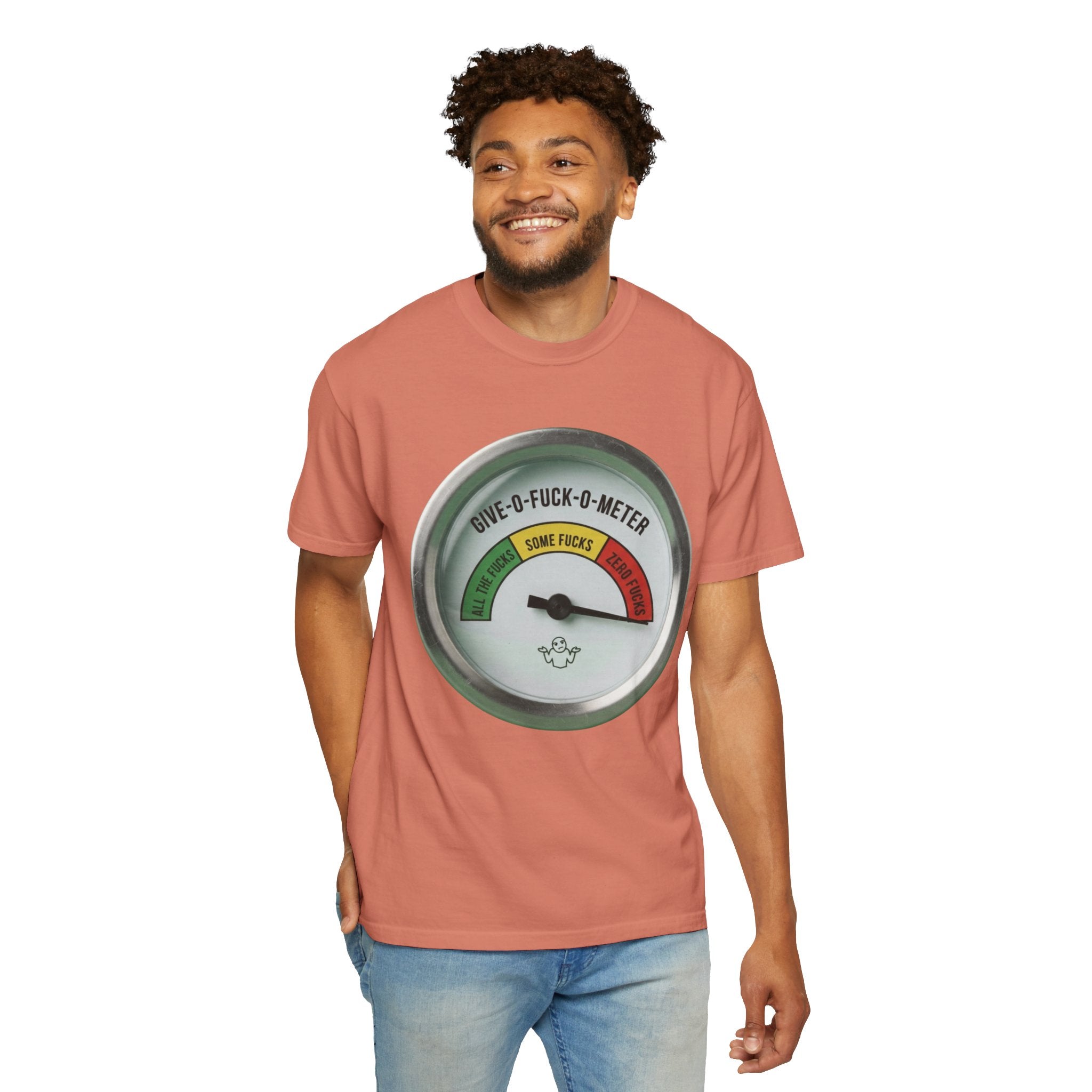 "Fuck-O-Meter" Unisex Garment-Dyed Tee