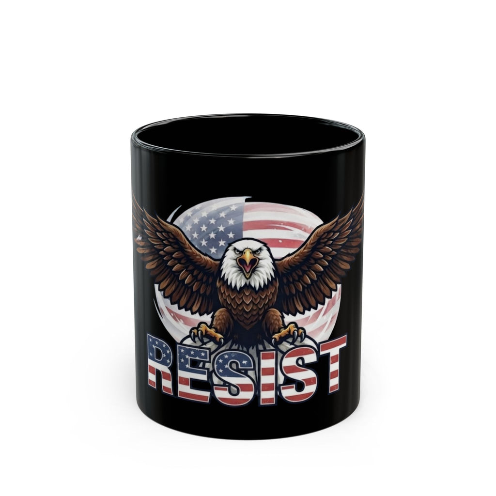 "Resist" Black Ceramic Mug