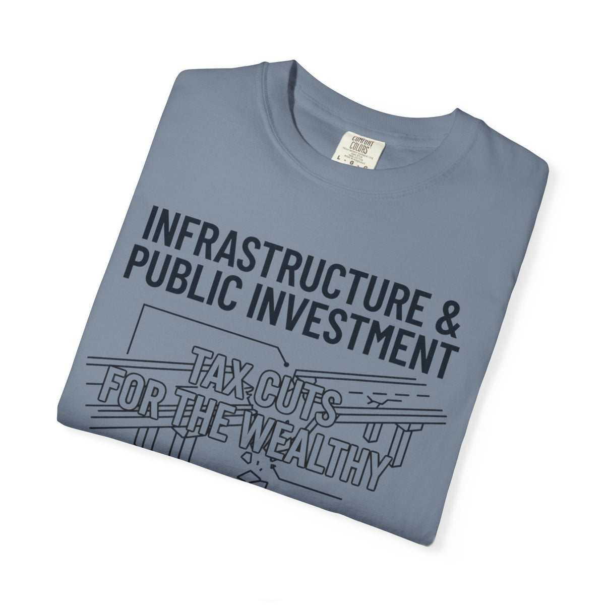 "Protest Series - Fix The Roads" Unisex Garment-Dyed Tee