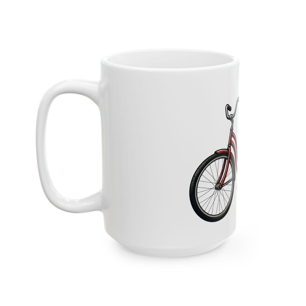 "Third Wheel Brewing" White Ceramic Mug — Graphic